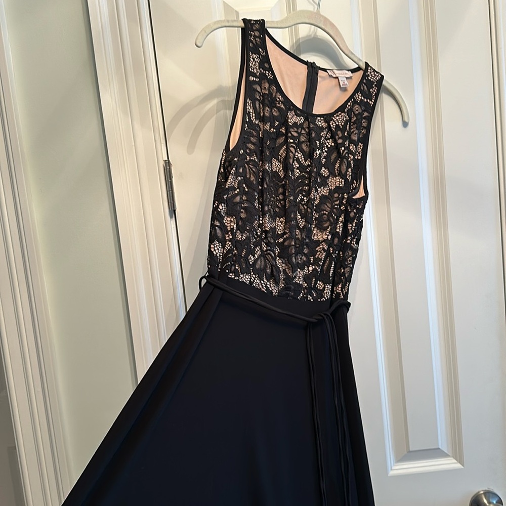 Dress Barn cute black lace overlay dress!